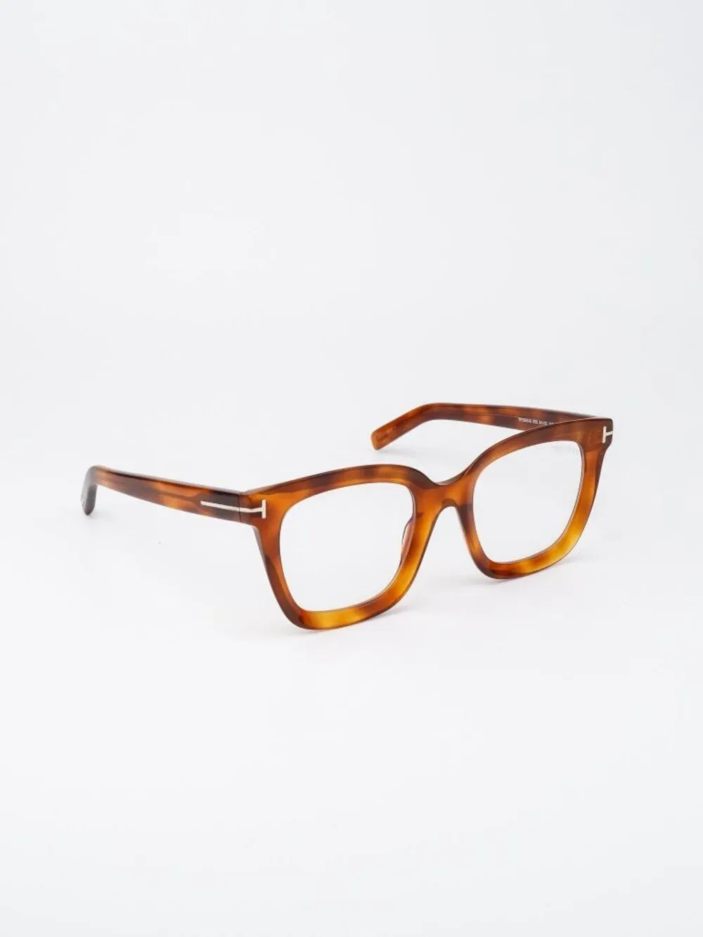 Tom Ford Women Eyeglasses Blonde Havana Square FT5880-B 053 NEW AUTHENTIC